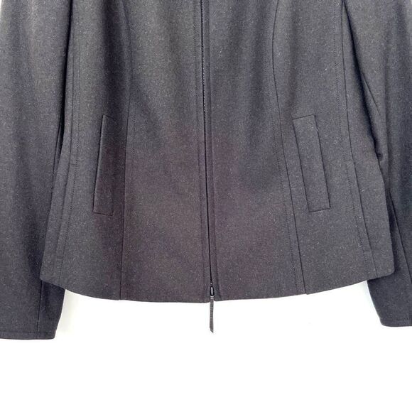 Akris Punto Wool Angora Zip Up Jacket - Picture 3 of 10